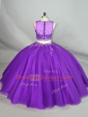 Enchanting Sleeveless Zipper Beading Ball Gown Prom Dress