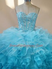 Floor Length Multi-color Sweet 16 Dresses Sweetheart Sleeveless Lace Up