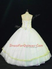 Halter Top Sleeveless Tulle Vestidos de Quinceanera Appliques Lace Up