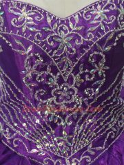 Organza Sleeveless Sweet 16 Dresses Brush Train and Beading and Ruffles