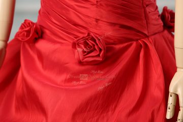 Pretty Red Sleeveless Taffeta Court Train Lace Up Quinceanera Gowns for Sweet 16 and Quinceanera