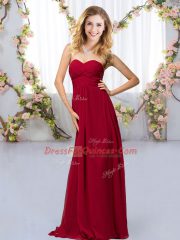 Spectacular Sleeveless Criss Cross Floor Length Beading Quinceanera Court Dresses