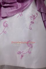 Most Popular Floor Length A-line Sleeveless Lilac Quinceanera Gowns Lace Up