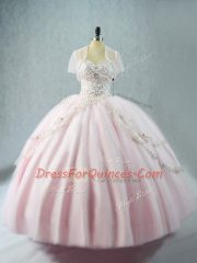 Attractive Sleeveless Beading Lace Up Quinceanera Dresses