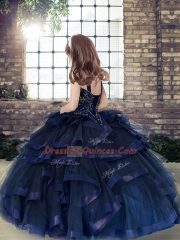 Excellent Yellow Green Sleeveless Tulle Lace Up Winning Pageant Gowns for Party and Military Ball and Wedding Party