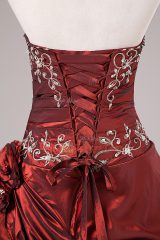 Fabulous Burgundy Strapless Neckline Beading and Embroidery Sweet 16 Dresses Sleeveless Lace Up
