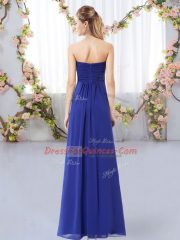 Empire Court Dresses for Sweet 16 Green Sweetheart Chiffon Sleeveless Floor Length Zipper