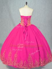 Sweetheart Sleeveless Tulle Sweet 16 Quinceanera Dress Beading Lace Up