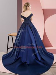 Luxurious Eggplant Purple Sleeveless Satin Court Train Zipper Sweet 16 Quinceanera Dress for Sweet 16 and Quinceanera