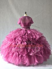 Ball Gowns Quince Ball Gowns Burgundy Strapless Organza Sleeveless Floor Length Lace Up