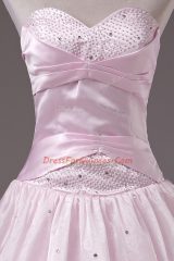 Designer Sleeveless Lace Up Floor Length Beading Quinceanera Dresses