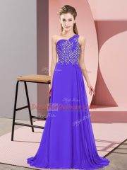 Fine Sleeveless Beading Side Zipper Homecoming Dress