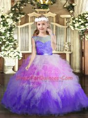 Trendy Multi-color Sleeveless Tulle Backless Kids Formal Wear for Party and Wedding Party