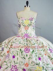 Nice Floor Length Fuchsia Vestidos de Quinceanera Organza Sleeveless Embroidery