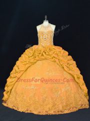 Sleeveless Appliques Lace Up Quinceanera Dress