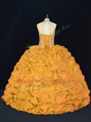 Sleeveless Appliques Lace Up Quinceanera Dress