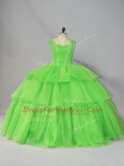 Artistic Floor Length Vestidos de Quinceanera Straps Sleeveless Lace Up