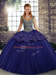 Sleeveless Beading and Appliques Lace Up Quinceanera Dress