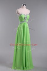 Cheap Sleeveless Chiffon Zipper Prom Evening Gown for Prom and Party and Military Ball