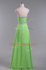 Cheap Sleeveless Chiffon Zipper Prom Evening Gown for Prom and Party and Military Ball