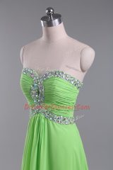 Cheap Sleeveless Chiffon Zipper Prom Evening Gown for Prom and Party and Military Ball