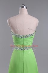 Cheap Sleeveless Chiffon Zipper Prom Evening Gown for Prom and Party and Military Ball