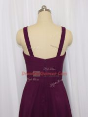 Chiffon Sleeveless Mini Length Juniors Party Dress and Ruching