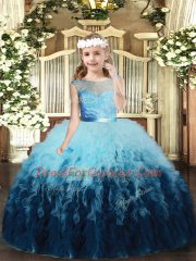 Floor Length Ball Gowns Sleeveless Multi-color Little Girls Pageant Dress Wholesale Backless