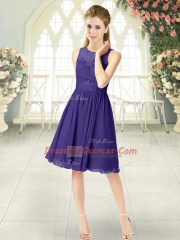 Stunning Sleeveless Lace Zipper Prom Gown