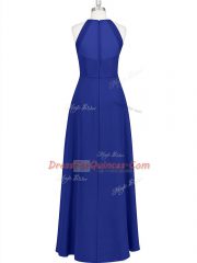 Cheap Sleeveless Zipper Floor Length Ruching Prom Party Dress