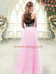 Fabulous Sleeveless Zipper Floor Length Appliques Prom Evening Gown