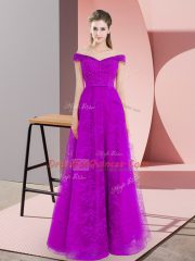 Best Selling Purple Sleeveless Lace Up Prom Dress for Prom and Party