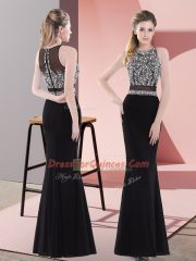 Sleeveless Beading Zipper Homecoming Dress
