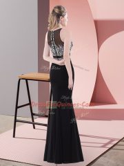 Sleeveless Beading Zipper Homecoming Dress