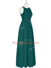 Clearance Chiffon Sleeveless Floor Length Party Dresses and Ruching