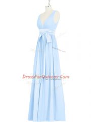 Edgy Sleeveless Ruching and Bowknot Backless Homecoming Dress