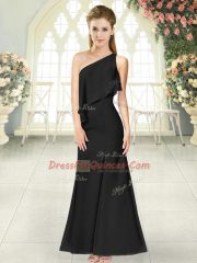 Gorgeous Satin Sleeveless Ankle Length Homecoming Dress and Ruching