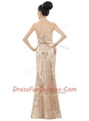 Ideal Sleeveless Appliques Zipper Prom Evening Gown
