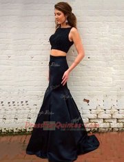 Pretty Sleeveless Brush Train Zipper Ruching Prom Party Dress