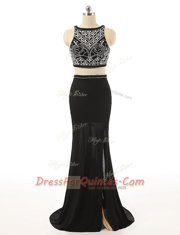 Most Popular With Train Black Bateau Sleeveless Sweep Train Zipper