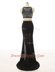 Most Popular With Train Black Bateau Sleeveless Sweep Train Zipper