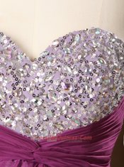 Attractive Sleeveless Zipper Mini Length Sequins Prom Dresses