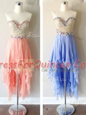 Sleeveless Beading Zipper