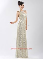 One Shoulder Sleeveless Sequined Homecoming Dress Sequins Zipper