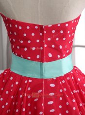 Classical Sweetheart Sleeveless Chiffon Lace and Pleated Zipper