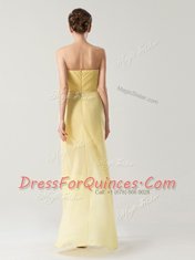 Fine Chiffon Sleeveless High Low Prom Evening Gown and Ruching