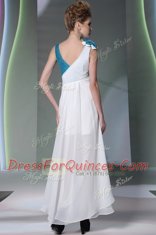 Exquisite Asymmetric Sleeveless Chiffon Ruffled Layers and Sequins and Hand Made Flower Side Zipper