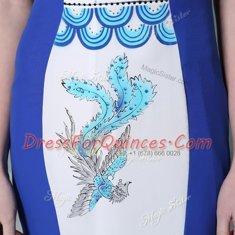 Cap Sleeves Embroidery Zipper Prom Gown