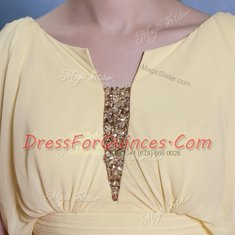 Scoop Sleeveless Beading Side Zipper Prom Party Dress