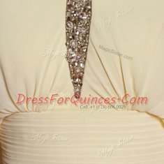 Scoop Sleeveless Beading Side Zipper Prom Party Dress